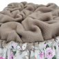 Preview: Ferret cloud pillow Cottonfabric deer Polarfleece taupe