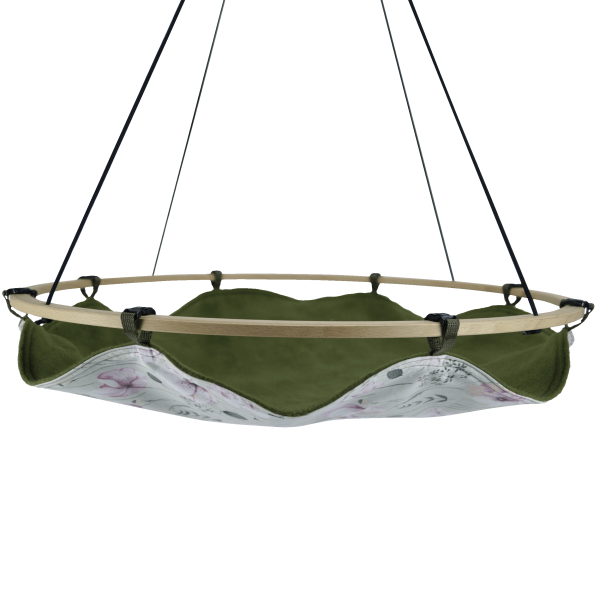 The picture shows a swing ring for ferrets, which has a vintage look cover